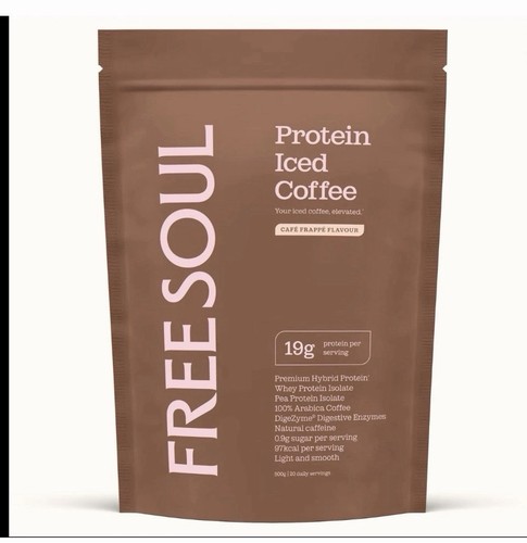 Free soul protein - iced, coffee